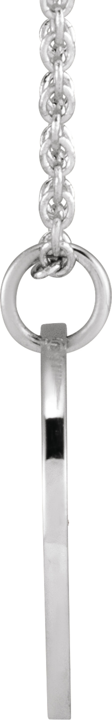 Sterling Silver Violet February Birth Flower 16-18" Necklace