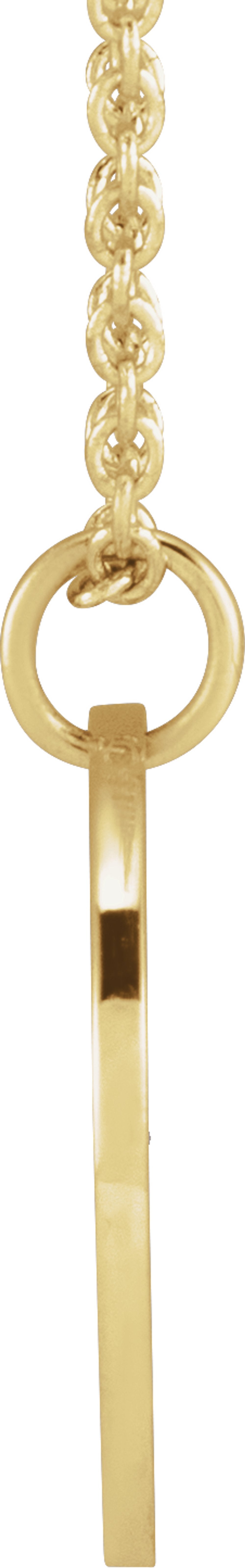 18K Yellow Gold-Plated Sterling Silver Violet February Birth Flower 16-18" Necklace