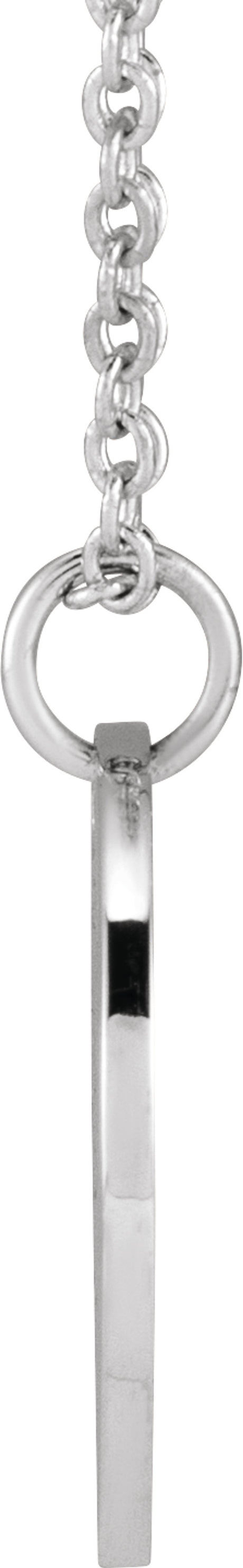 Sterling Silver Poppy August Birth Flower 16-18" Necklace