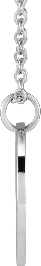 Sterling Silver Poppy August Birth Flower 16-18" Necklace