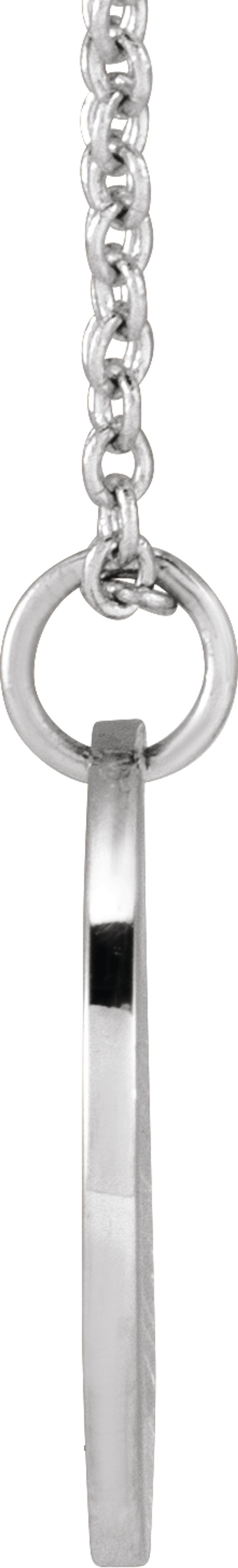 Sterling Silver Marigold October Birth Flower 16-18" Necklace
