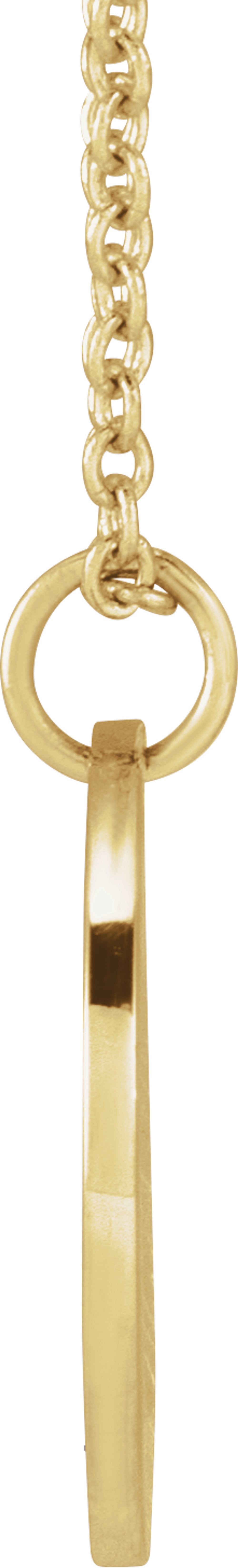 18K Yellow Gold-Plated Sterling Silver Marigold October Birth Flower 16-18" Necklace