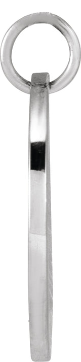 Sterling Silver Marigold October Birth Flower Pendant