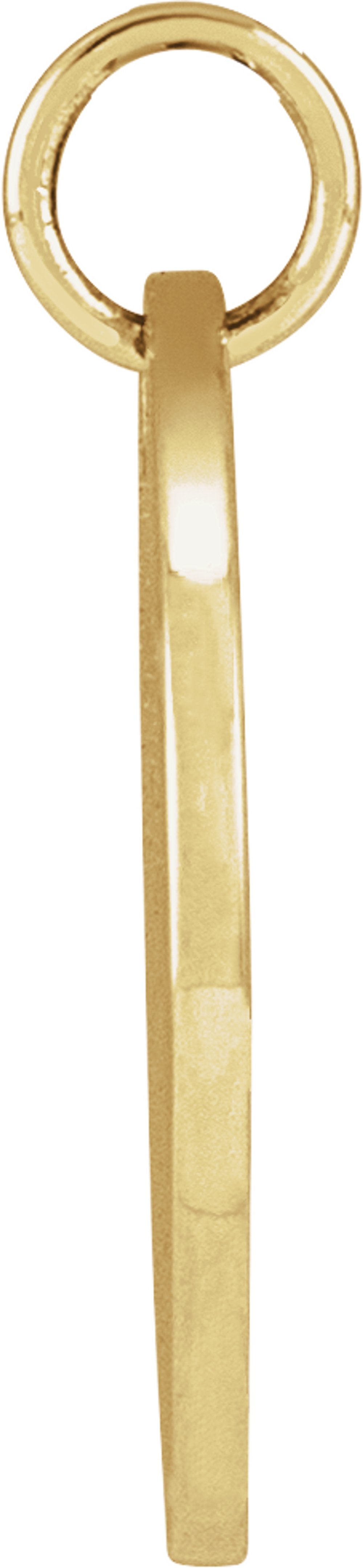 14K Yellow Gold Narcissus December Birth Flower Pendant