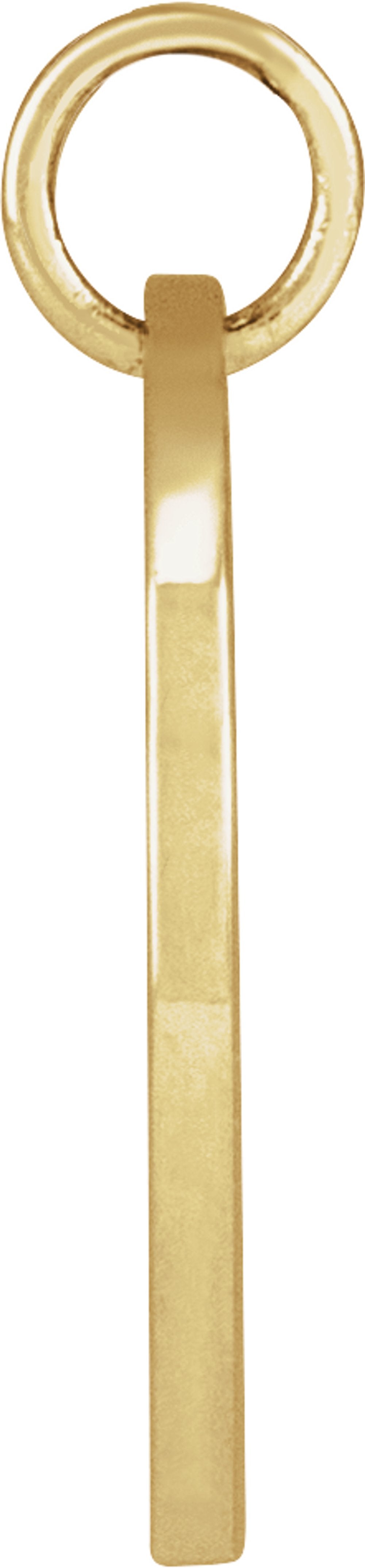 14K Yellow Gold Lily of the Valley May Birth Flower Pendant