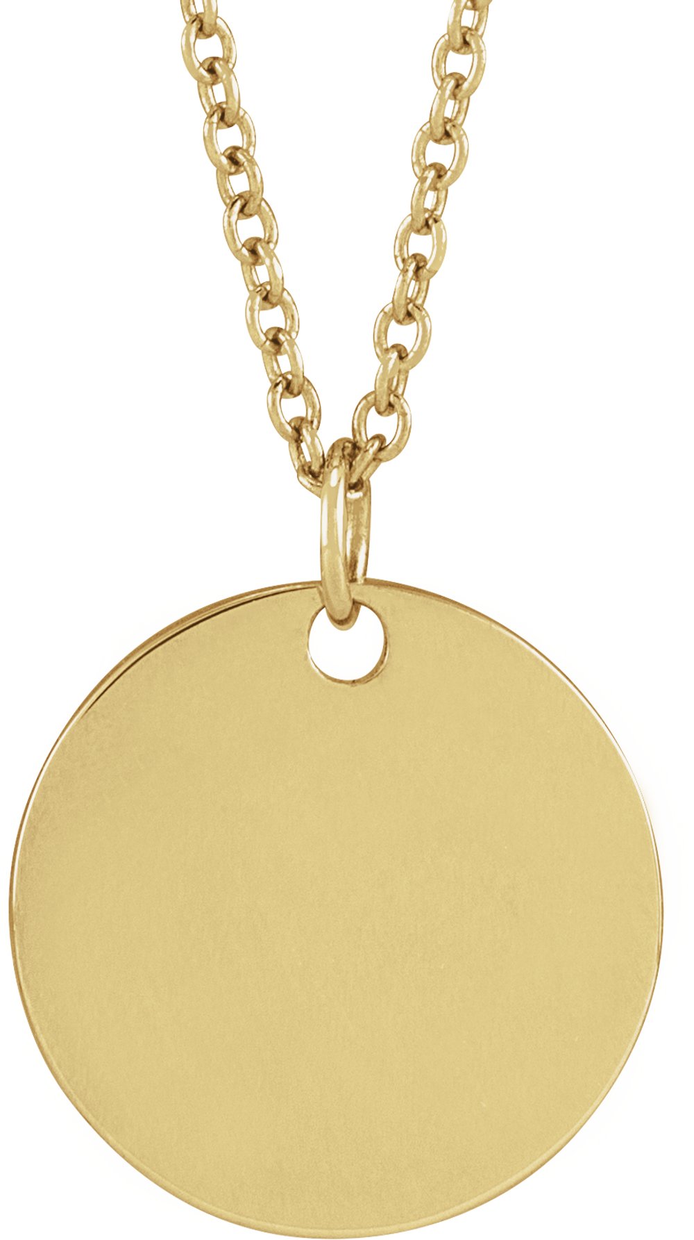 14K Yellow Lily of the Valley May Birth Flower 16-18" Necklace