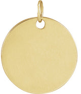 14K Yellow Gold Morning Glory September Birth Flower Pendant