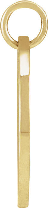 14K Yellow Rose June Birth Flower Pendant