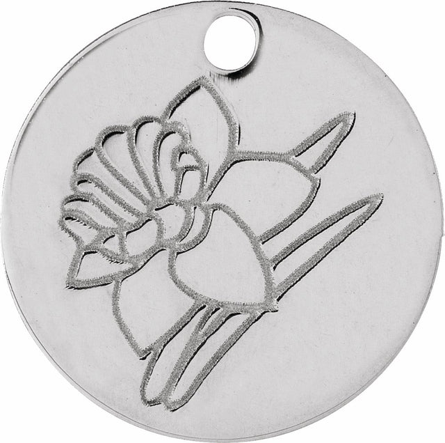 Sterling Silver March Daffodil Flower Dangle 