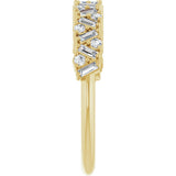 14K Yellow 3/8 CTW Lab-Grown Diamond Scattered Anniversary Band