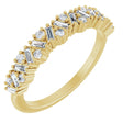 14K Yellow 3/8 CTW Lab-Grown Diamond Scattered Anniversary Band