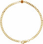 14K Yellow Natural Citrine Link 7" Bracelet