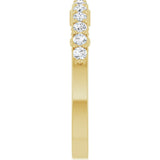 14K Yellow 3/8 CTW Natural Diamond Anniversary Band