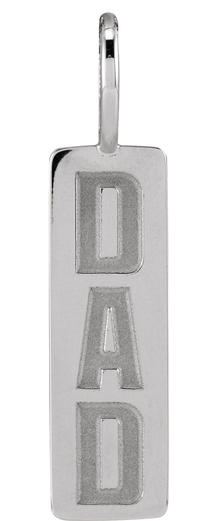 Sterling Silver Dad Charm/Pendant