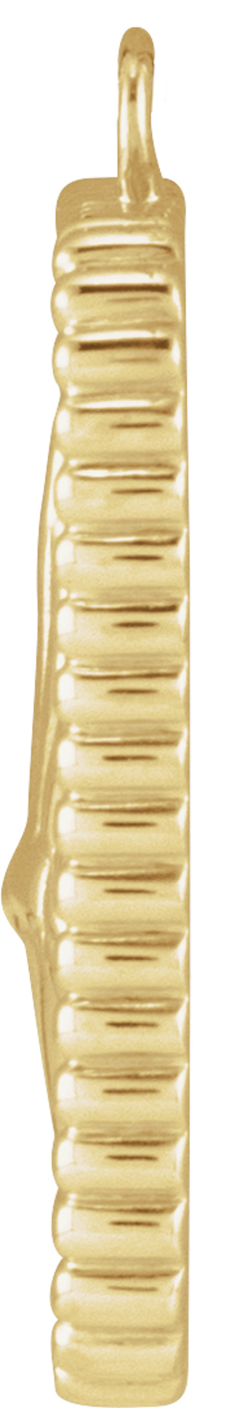 14K Yellow Snake Dangle