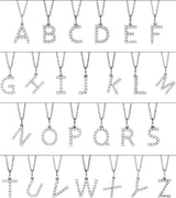 14K White Gold 1/5 CTW Lab-Grown Diamond Initial E Pendant