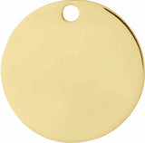 14K Yellow July Waterlily Flower Dangle