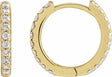 14K Yellow Gold 1/3 CTW Lab-Grown Diamond 12.6 mm Hoop Earrings