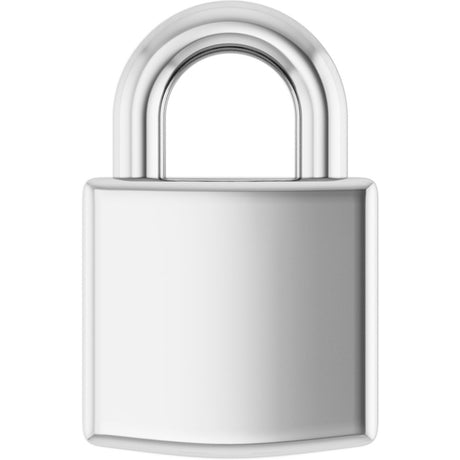 Sterling Silver Engravable Lock Pendant