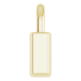 18K Yellow Gold-Plated Sterling Silver Engravable Lock Pendant