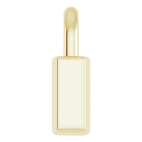 18K Yellow Gold-Plated Sterling Silver Engravable Lock Pendant