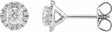 14K White Gold 3/4 CTW Lab-Grown Diamond Cocktail-Style Stud Earrings