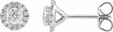 14K White Gold 3/4 CTW Lab-Grown Diamond Cocktail-Style Stud Earrings
