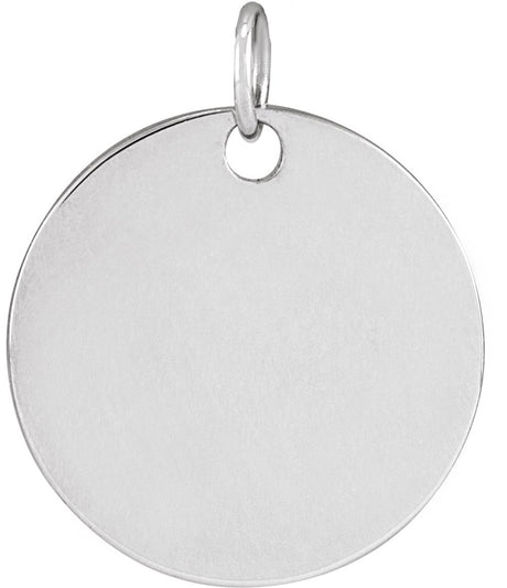 Sterling Silver Waterlily July Birth Flower Pendant