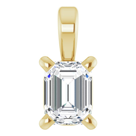 14K Yellow 1/4 CT Natural Diamond Pendant