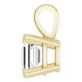 14K Yellow 1/4 CT Lab-Grown Diamond Pendant