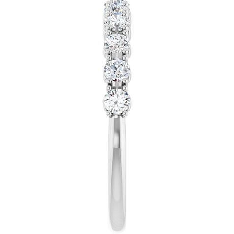 14K White .04 CTW Natural Diamond Anniversary Band