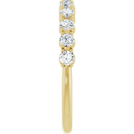 14K Yellow Gold .04 CTW Natural Diamond Anniversary Band