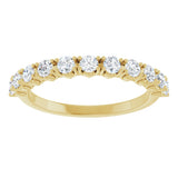 14K Yellow 5/8 CTW Lab-Grown Diamond Anniversary Band