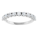 14K White Gold .04 CTW Natural Diamond Anniversary Band
