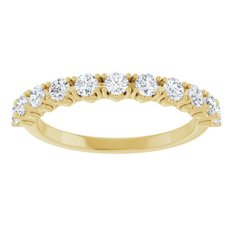 14K Yellow Gold .04 CTW Natural Diamond Anniversary Band