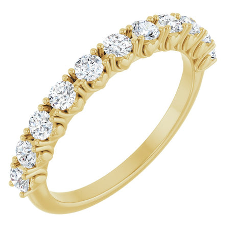 14K Yellow 5/8 CTW Lab-Grown Diamond Anniversary Band