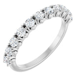 14K White Gold .04 CTW Natural Diamond Anniversary Band