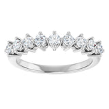 14K White Gold 1/2 CTW Lab-Grown Diamond Anniversary Band