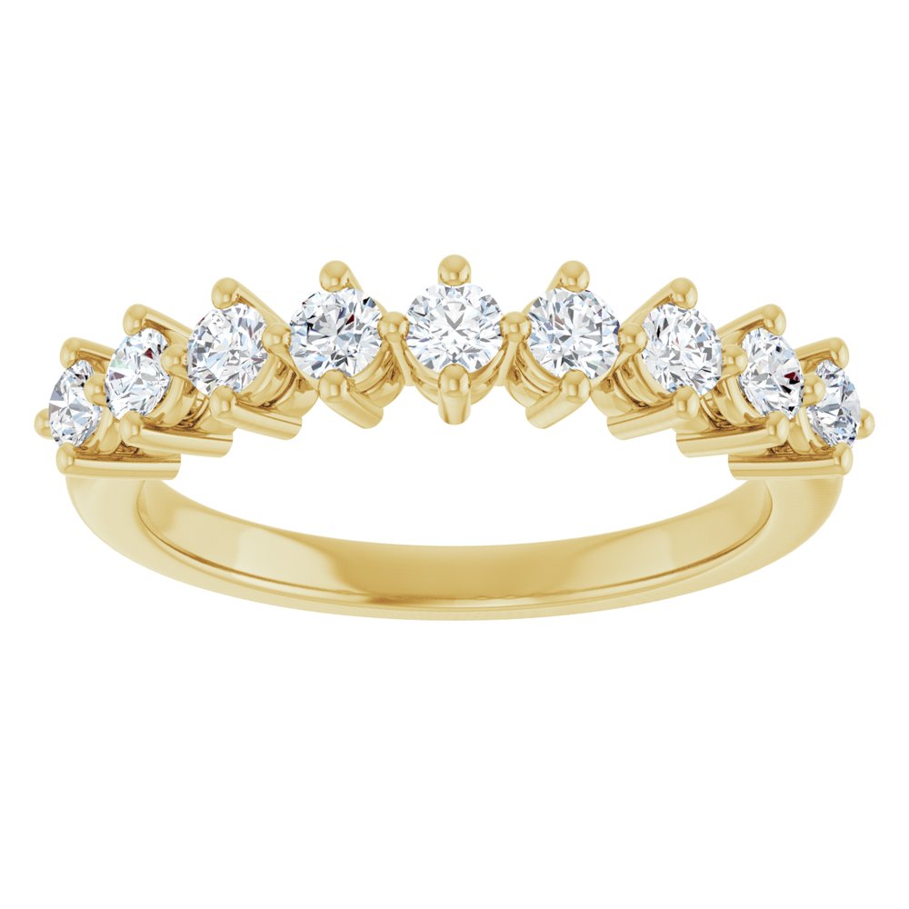 14K Yellow Gold 1/2 CTW Lab-Grown Diamond Anniversary Band