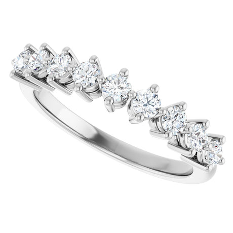 14K White Gold 1/2 CTW Lab-Grown Diamond Anniversary Band