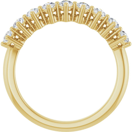 14K Yellow Gold 1/2 CTW Lab-Grown Diamond Anniversary Band