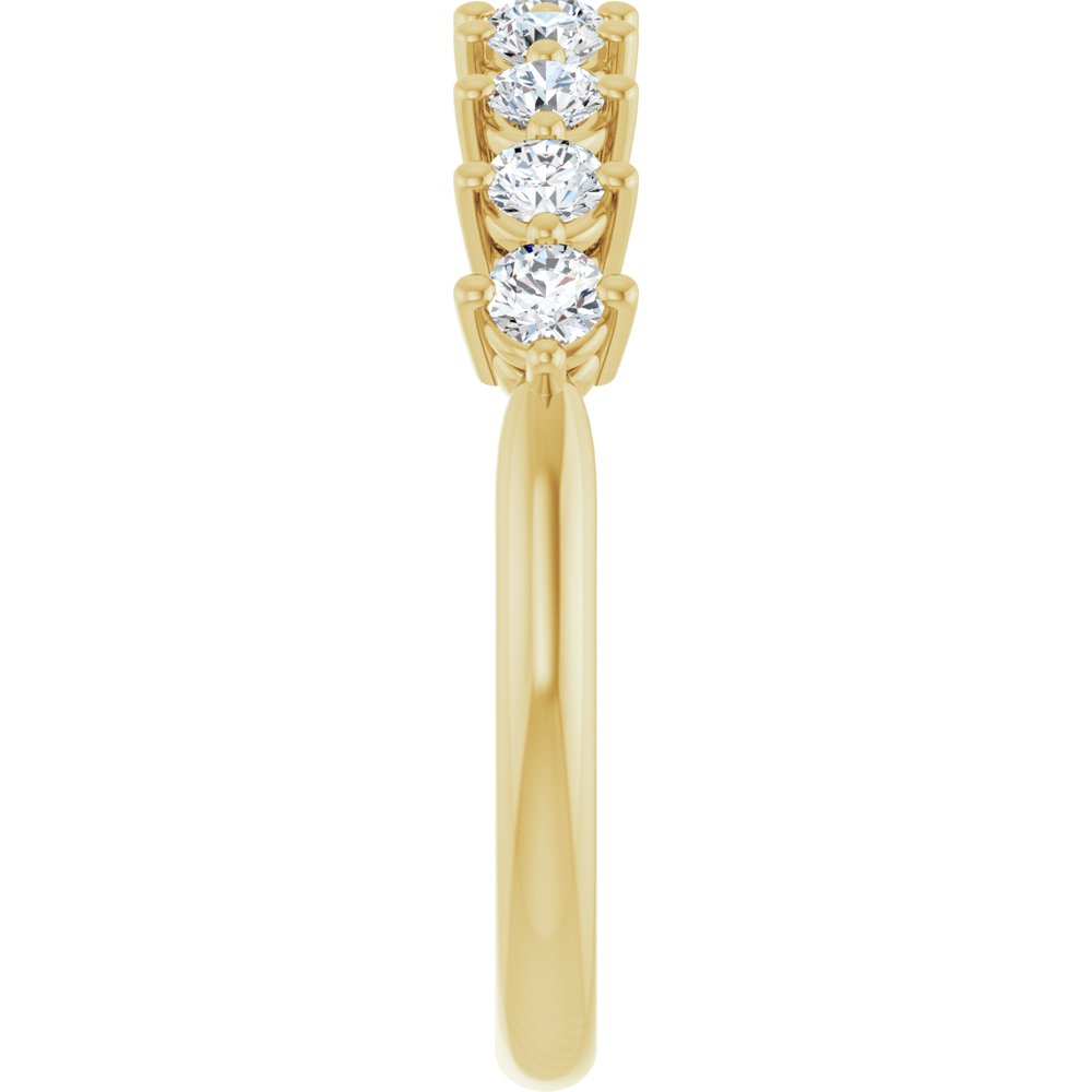 14K Yellow Gold 1/2 CTW Lab-Grown Diamond Anniversary Band