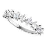 14K White 3/4 CTW Lab-Grown Diamond Anniversary Band