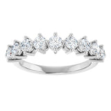 14K White 3/4 CTW Lab-Grown Diamond Anniversary Band