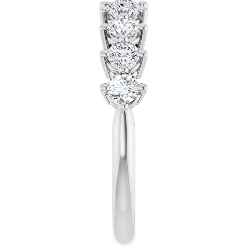 14K White 3/4 CTW Lab-Grown Diamond Anniversary Band