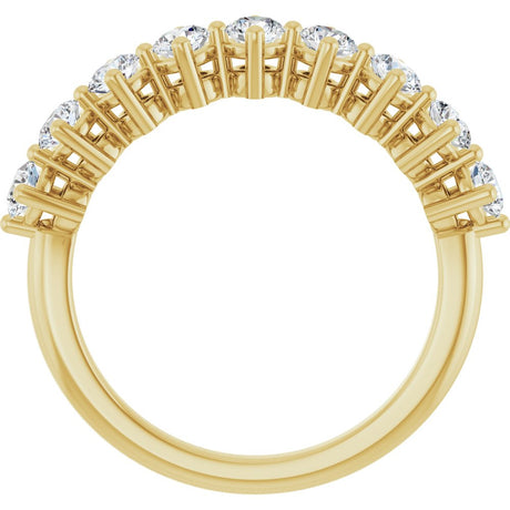 14K Yellow Gold 3/4 CTW Lab-Grown Diamond Anniversary Band
