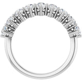 14K White 3/4 CTW Lab-Grown Diamond Anniversary Band