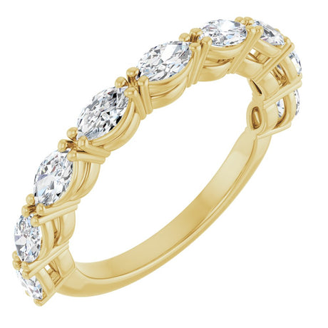 14K Yellow Gold 1 CTW Lab-Grown Diamond Anniversary Band