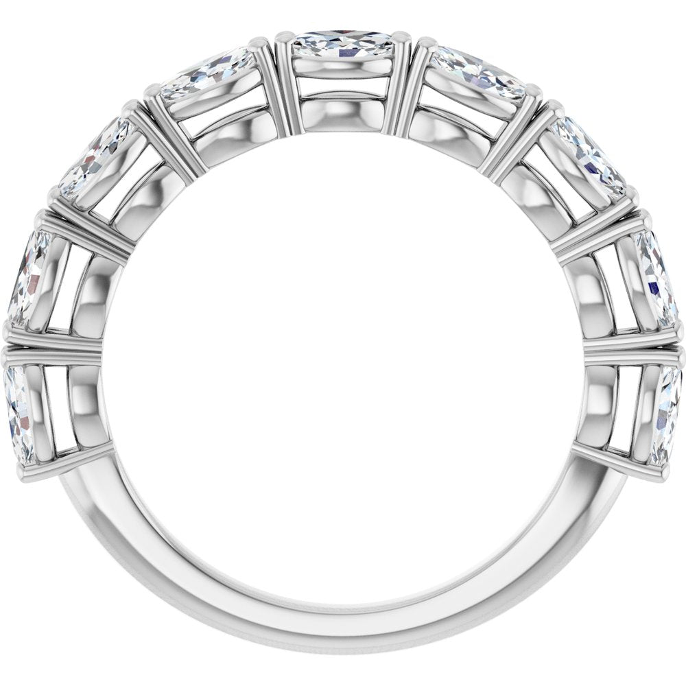 14K White Gold 1 CTW Lab-Grown Diamond Anniversary Band