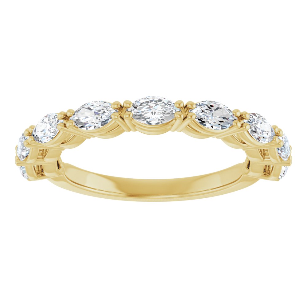 14K Yellow Gold 1 CTW Lab-Grown Diamond Anniversary Band
